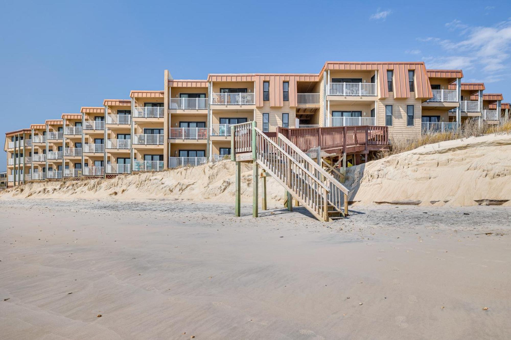 Steps To The Beach Oceanfront Condo With Lanai! North Topsail Beach Extérieur photo