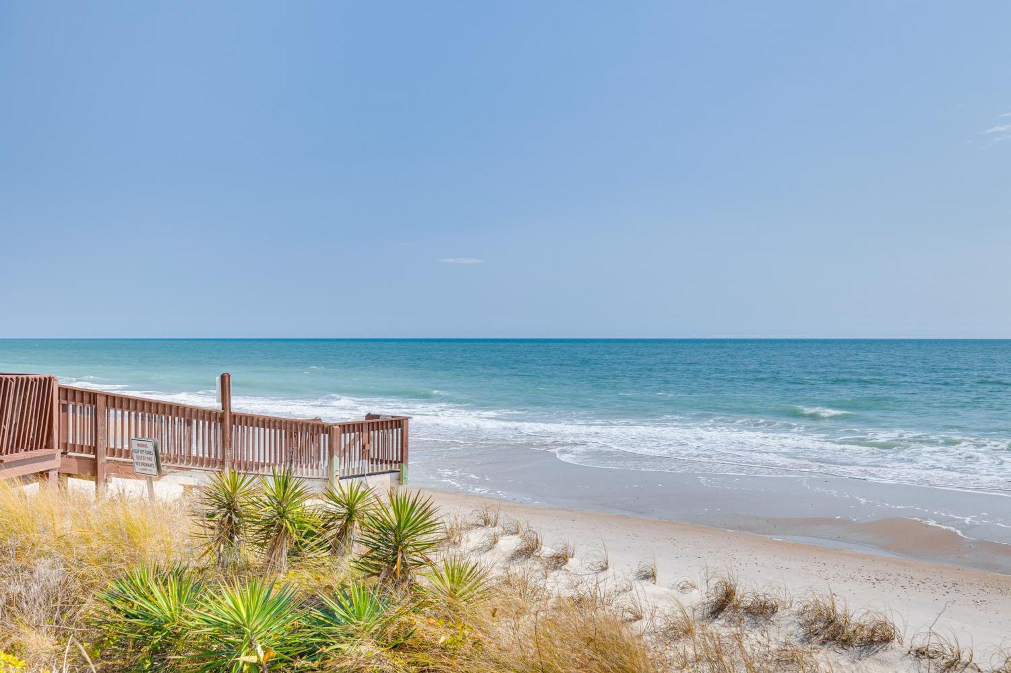 Steps To The Beach Oceanfront Condo With Lanai! North Topsail Beach Extérieur photo