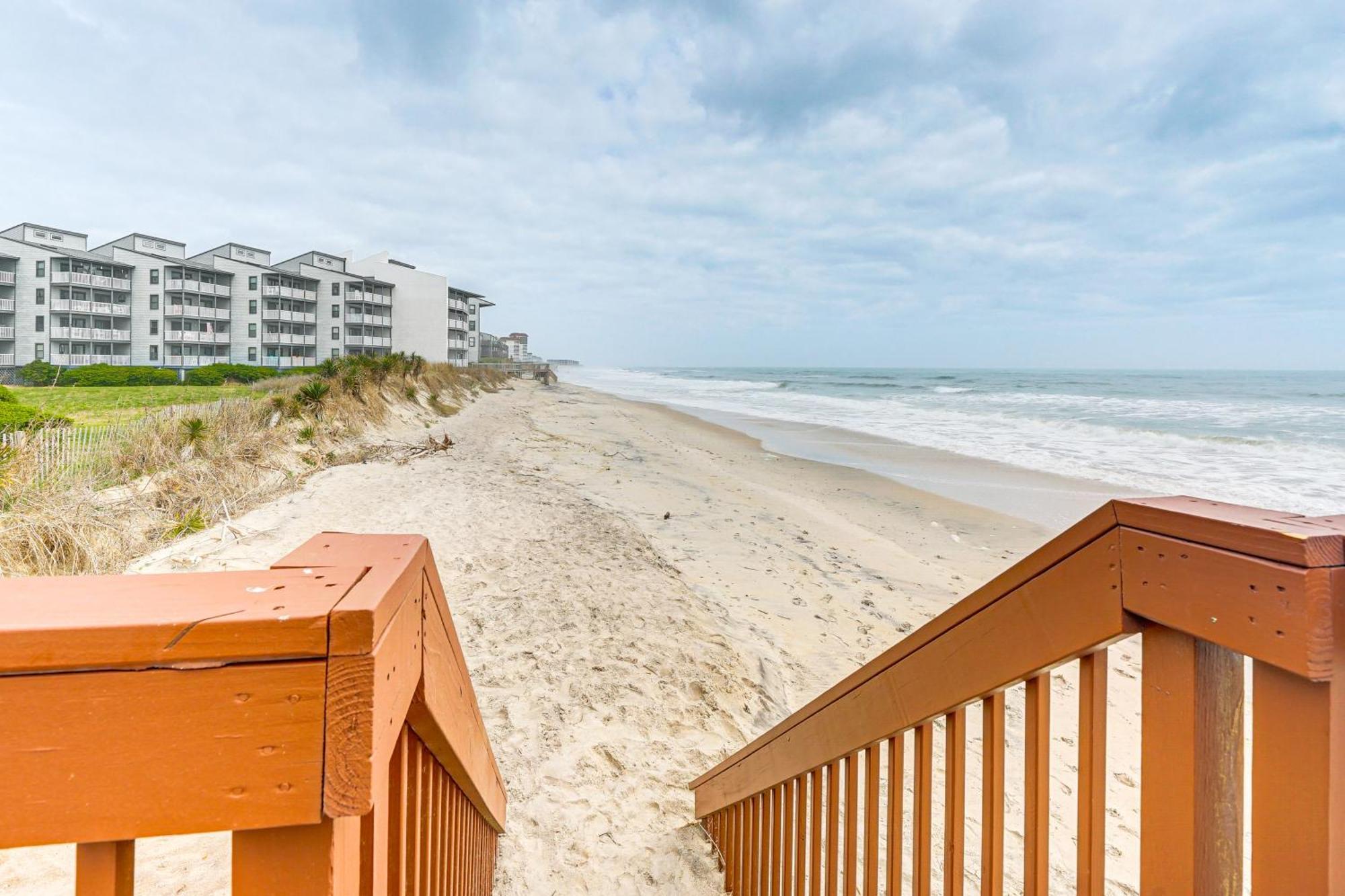 Steps To The Beach Oceanfront Condo With Lanai! North Topsail Beach Extérieur photo