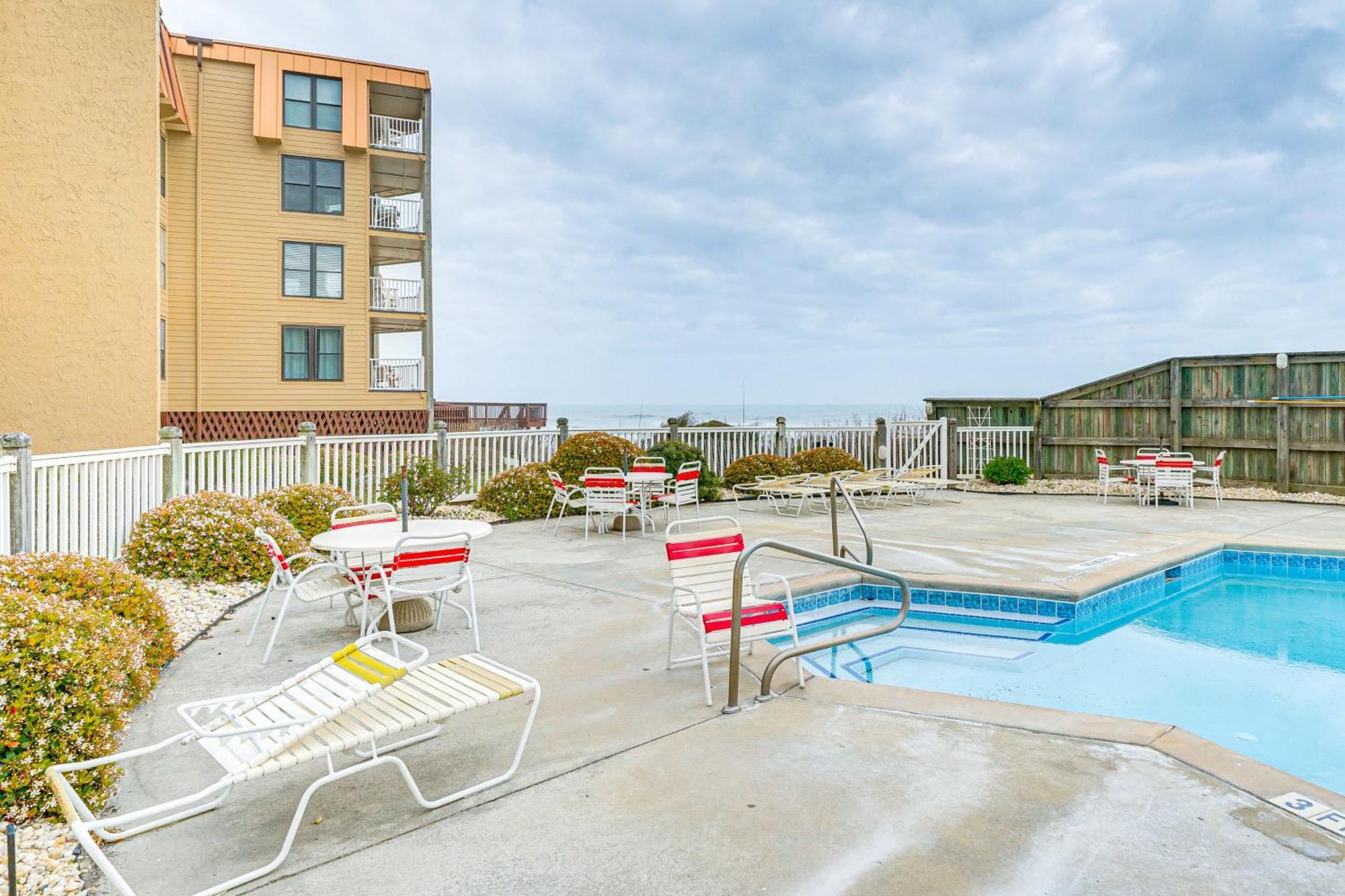 Steps To The Beach Oceanfront Condo With Lanai! North Topsail Beach Extérieur photo