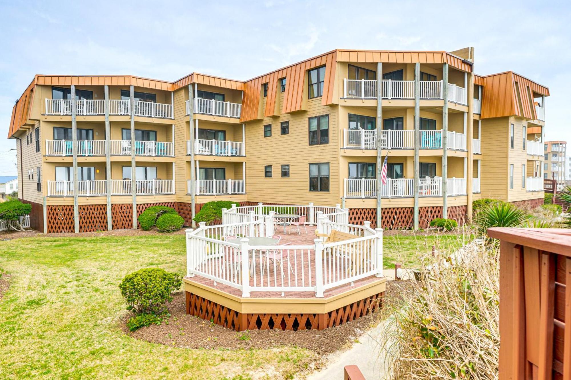 Steps To The Beach Oceanfront Condo With Lanai! North Topsail Beach Extérieur photo